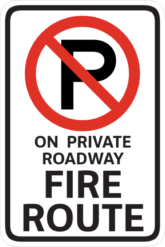 Parking and Regulation Signs 12x18